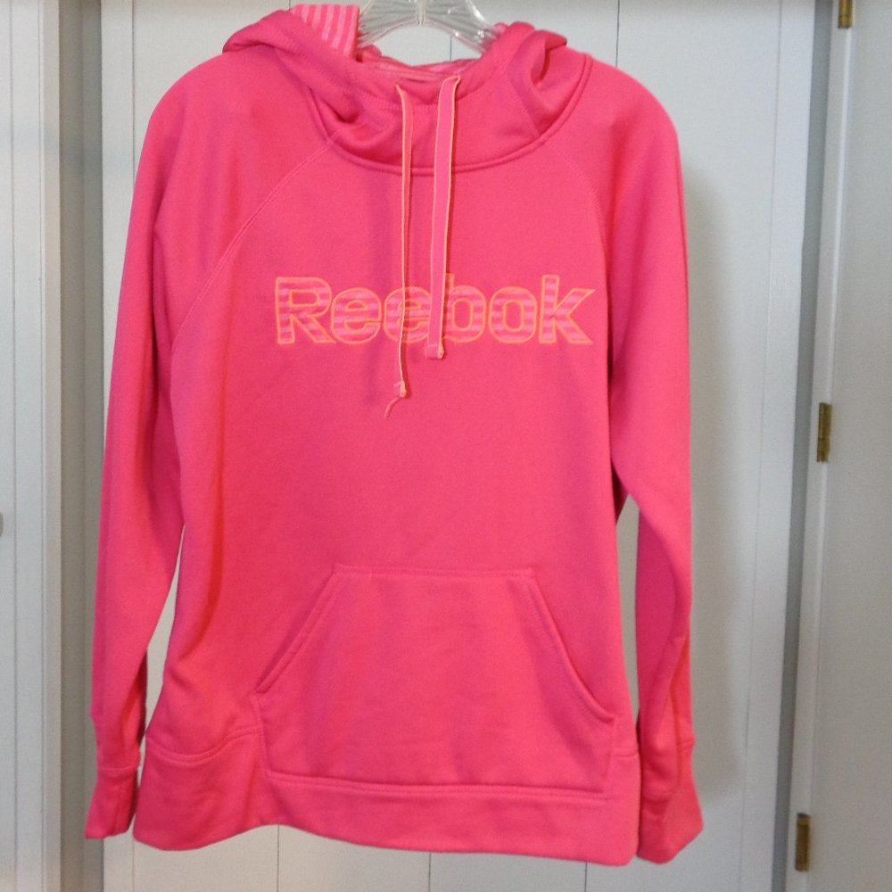 Reebok Dark Pink Pullover Hoodie Women's L EUC